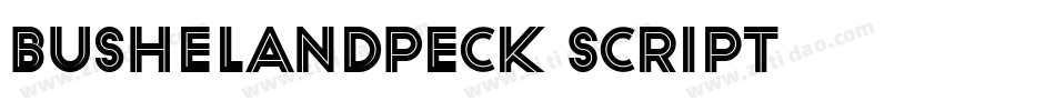 BushelAndPeck Script字体转换